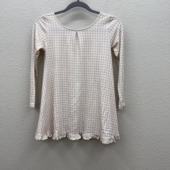 Omi Jo Well Dressed Wolf Vanilla Milk Gingham Plaid House Dress Set Girls size 8 - Picture 2 of 7